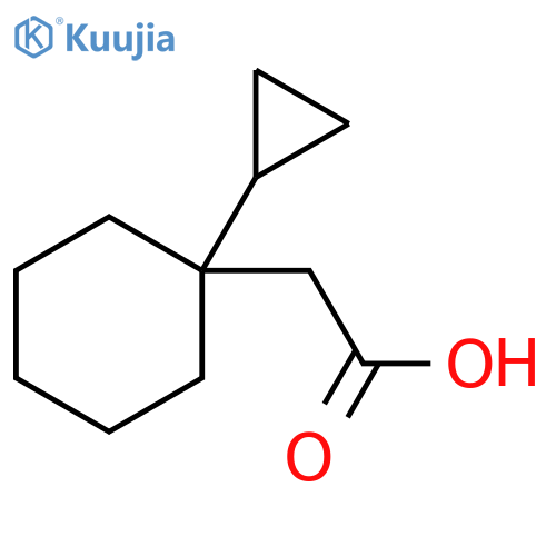 Cyclohexaneacetic acid, 1-cyclopropyl- structure