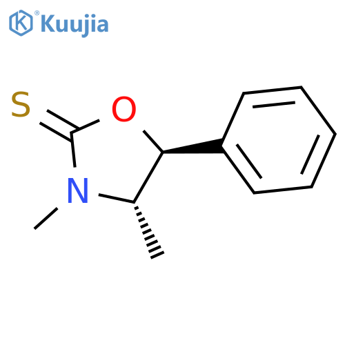 2-Oxazolidinethione, 3,4-dimethyl-5-phenyl-, (4S-trans)- structure