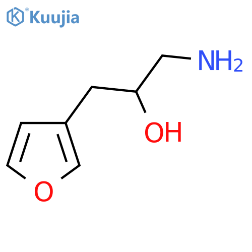 1-amino-3-(furan-3-yl)propan-2-ol structure