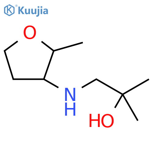 2-methyl-1-(2-methyloxolan-3-yl)aminopropan-2-ol structure
