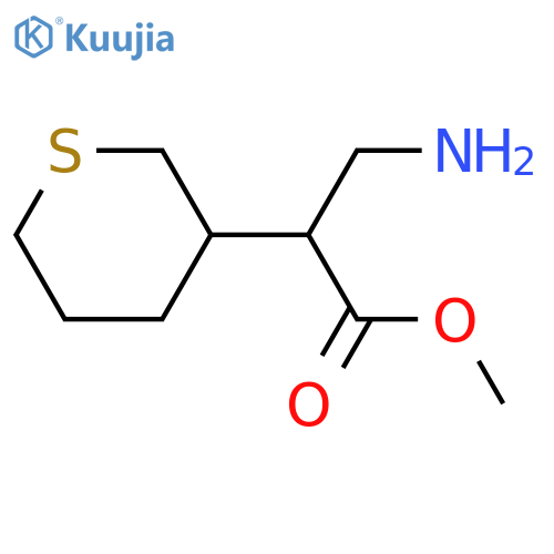 methyl 3-amino-2-(thian-3-yl)propanoate structure