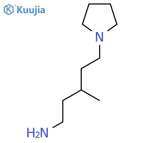 3-methyl-5-(pyrrolidin-1-yl)pentan-1-amine structure