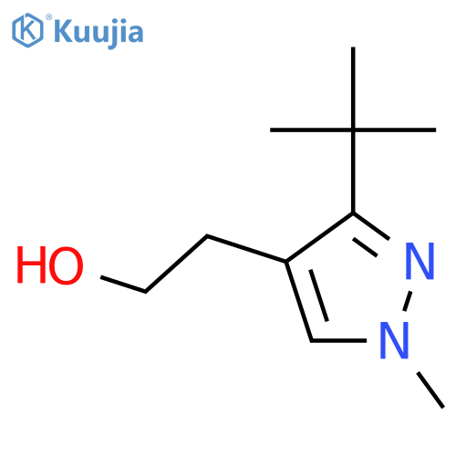 2-(3-tert-butyl-1-methyl-1H-pyrazol-4-yl)ethan-1-ol structure