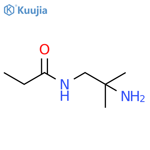 Propanamide, N-(2-amino-2-methylpropyl)- structure