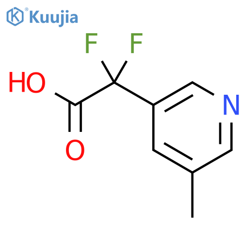 2,2-Difluoro-2-(5-methylpyridin-3-yl)acetic acid structure
