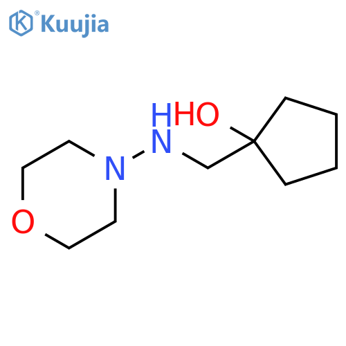 1-{[(morpholin-4-yl)amino]methyl}cyclopentan-1-ol structure