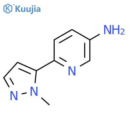6-(1-Methyl-1H-pyrazol-5-yl)pyridin-3-amine structure