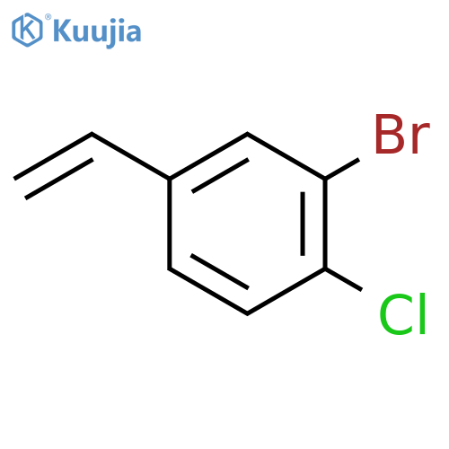 2-Bromo-1-chloro-4-ethenylbenzene structure