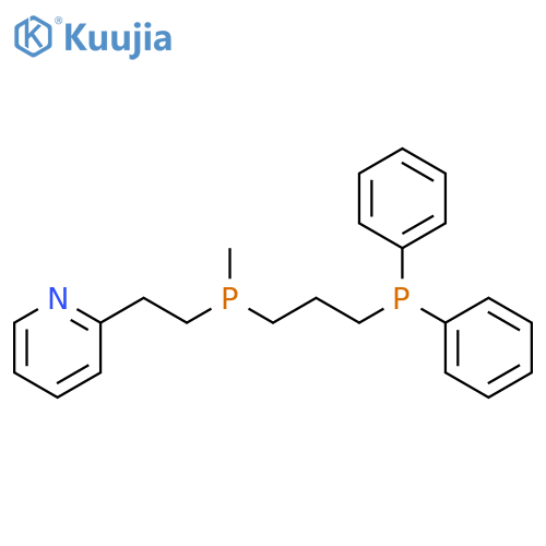 Pyridine, 2-[2-[[3-(diphenylphosphino)propyl]methylphosphino]ethyl]- structure