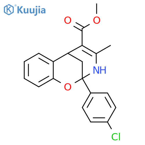 methyl 9-(4-chlorophenyl)-11-methyl-8-oxa-10-azatricyclo[7.3.1.0^{2,7}]trideca-2,4,6,11-tetraene-12-carboxylate structure