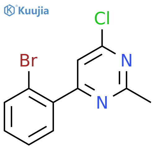 4-(2-Bromophenyl)-6-chloro-2-methylpyrimidine structure