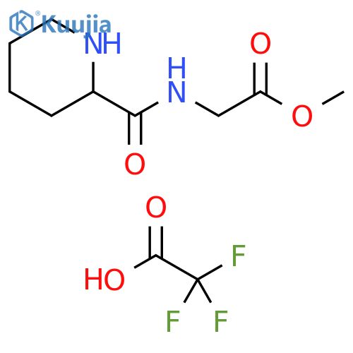 Methyl2-(Piperidine-2-carboxamido)acetateTrifluoroacetate structure
