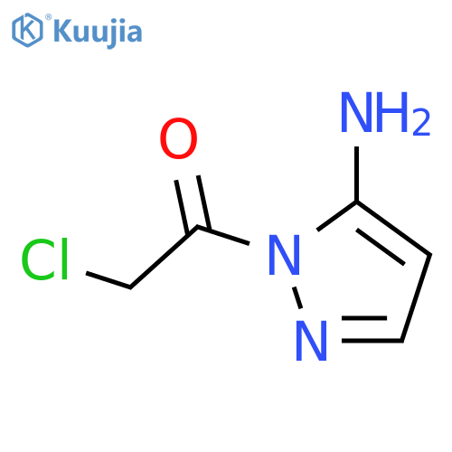 Ethanone,1-(5-amino-1H-pyrazol-1-yl)-2-chloro- structure