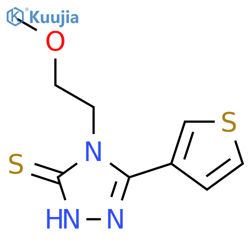4-(2-methoxyethyl)-5-(thiophen-3-yl)-4H-1,2,4-triazole-3-thiol structure