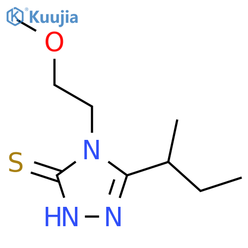 5-(butan-2-yl)-4-(2-methoxyethyl)-4H-1,2,4-triazole-3-thiol structure