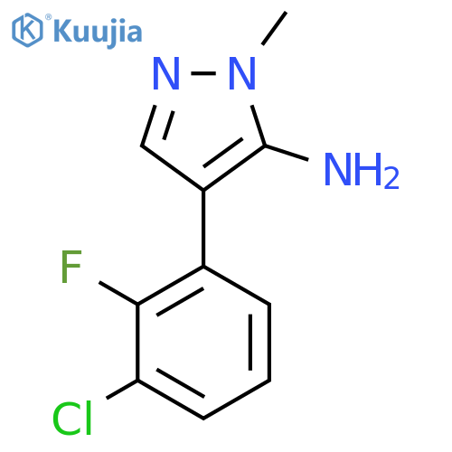 4-(3-chloro-2-fluorophenyl)-1-methyl-1H-pyrazol-5-amine structure