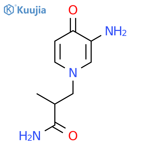 3-(3-Amino-4-oxo-1,4-dihydropyridin-1-yl)-2-methylpropanamide structure