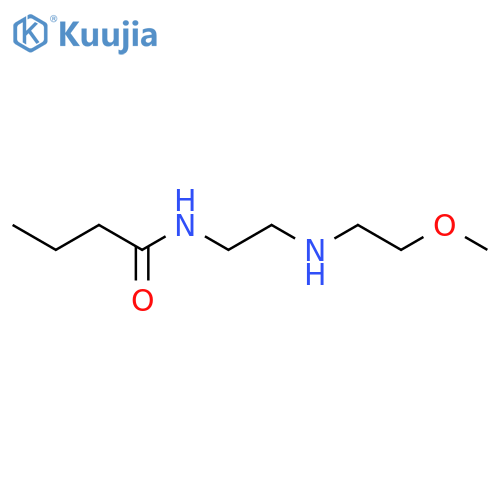 N-{2-(2-methoxyethyl)aminoethyl}butanamide structure