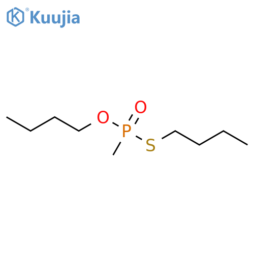 Phosphonothioic acid,P-methyl-, O,S-dibutyl ester structure