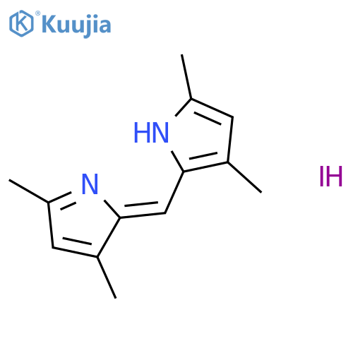 1H-Pyrrole,2-[(3,5-dimethyl-2H-pyrrol-2-ylidene)methyl]-3,5-dimethyl-, hydriodide (1:1) structure