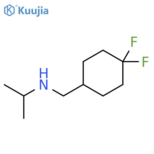 Cyclohexanemethanamine, 4,4-difluoro-N-(1-methylethyl)- structure