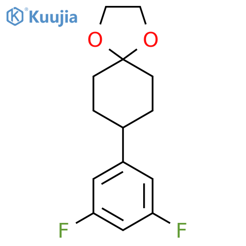 1,4-Dioxaspiro[4.5]decane, 8-(3,5-difluorophenyl)- structure
