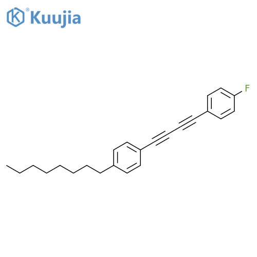 Benzene, 1-fluoro-4-[4-(4-octylphenyl)-1,3-butadiynyl]- structure