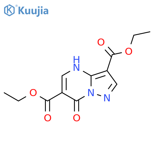 Diethyl 7-oxo-4,7-dihydropyrazolo[1,5-a]-pyrimidine-3,6-dicarboxylate structure
