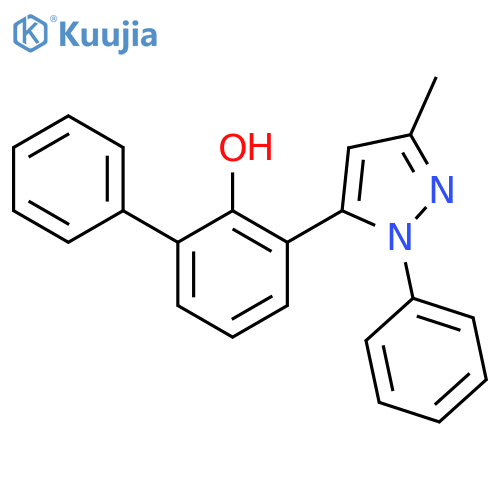 [1,1'-Biphenyl]-2-ol, 3-(3-methyl-1-phenyl-1H-pyrazol-5-yl)- structure