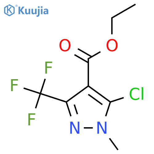 5-Chloro-1-methyl-3-trifluoromethyl-1H-pyrazole-4-carboxylic acid ethyl ester structure
