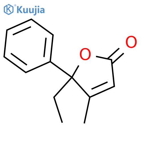 2(5H)-Furanone, 5-ethyl-4-methyl-5-phenyl- structure