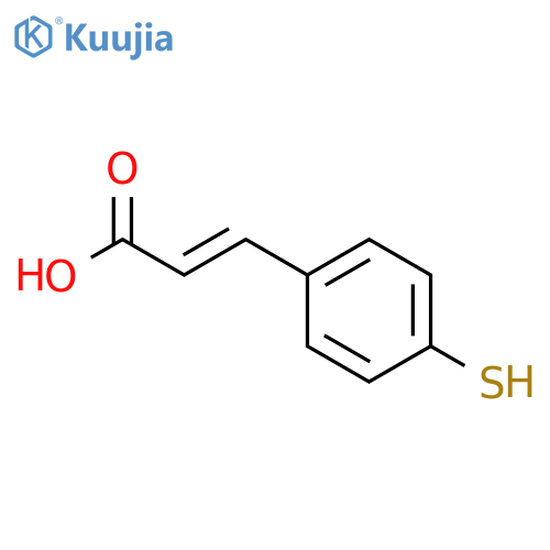 2-Propenoic acid,3-(4-mercaptophenyl)-, (2E)- structure