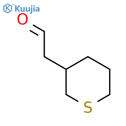 2-(thian-3-yl)acetaldehyde structure