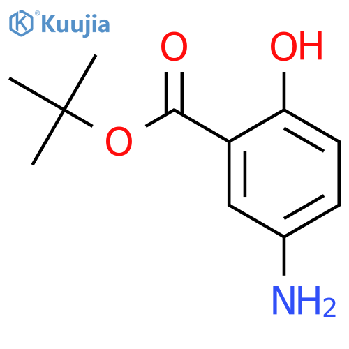 tert-butyl 5-amino-2-hydroxybenzoate structure
