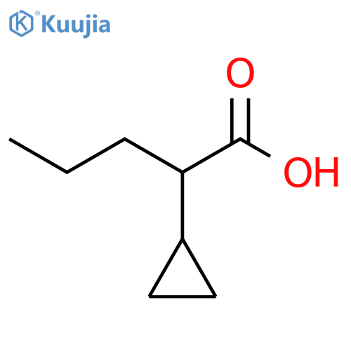 2-cyclopropylpentanoic acid structure