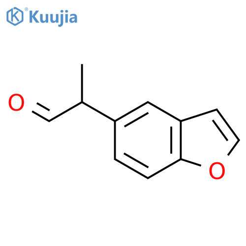 2-(1-benzofuran-5-yl)propanal structure