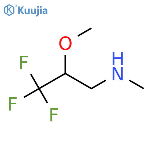 Methyl(3,3,3-trifluoro-2-methoxypropyl)amine structure