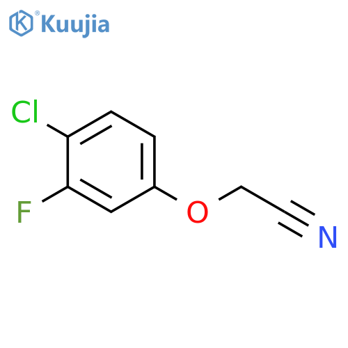 2-(4-chloro-3-fluorophenoxy)acetonitrile structure