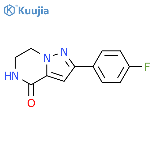 2-(4-Fluorophenyl)-6,7-Dihydropyrazolo[1,5-A]Pyrazin-4(5H)-One structure