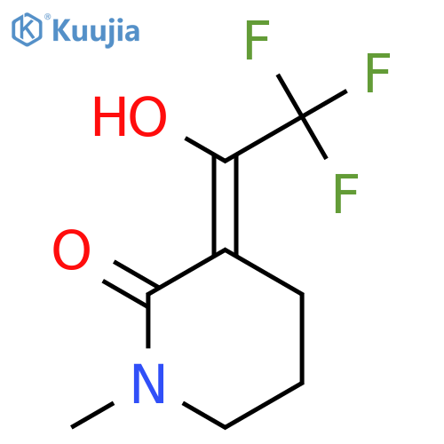 2-Piperidinone,1-methyl-3-(2,2,2-trifluoro-1-hydroxyethylidene)- structure