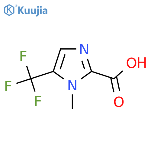 1-methyl-5-(trifluoromethyl)-1H-imidazole-2-carboxylic acid structure