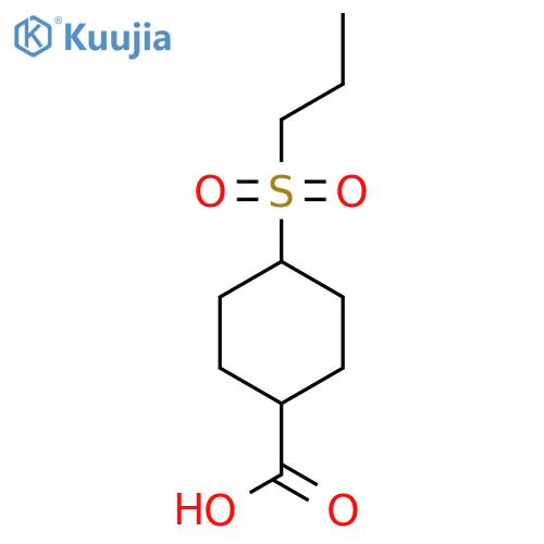 4-(Propane-1-sulfonyl)cyclohexane-1-carboxylic acid structure
