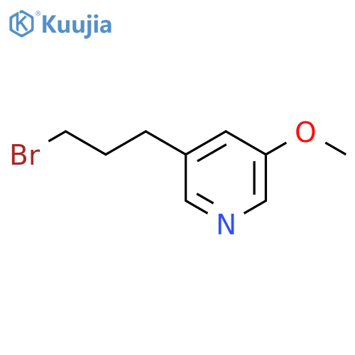 3-(3-bromopropyl)-5-methoxypyridine structure