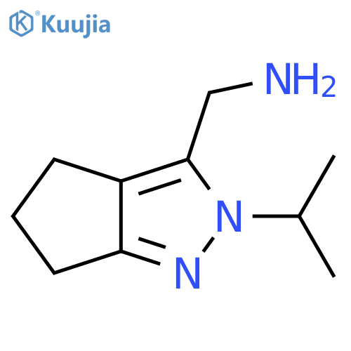 (2-isopropyl-2,4,5,6-tetrahydrocyclopenta[c]pyrazol-3-yl)methanamine structure