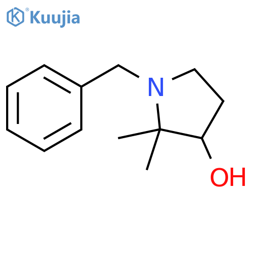 2,2-Dimethyl-1-(phenylmethyl)-3-pyrrolidinol structure