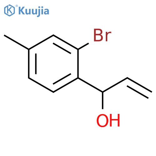 1-(2-bromo-4-methylphenyl)prop-2-en-1-ol structure