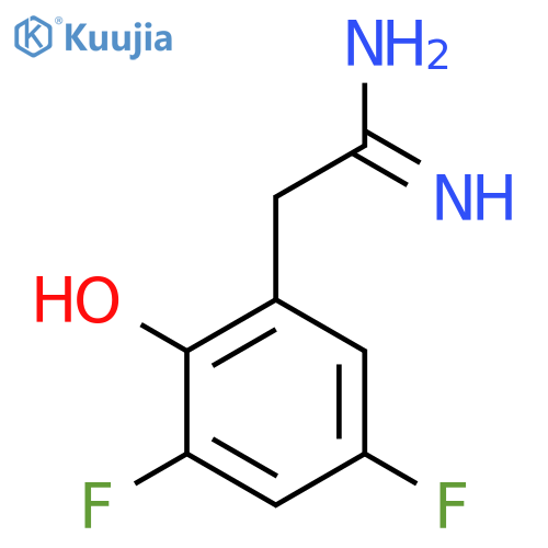 2-(3,5-difluoro-2-hydroxyphenyl)ethanimidamide structure