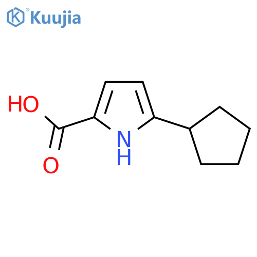 5-Cyclopentyl-1H-pyrrole-2-carboxylic acid structure