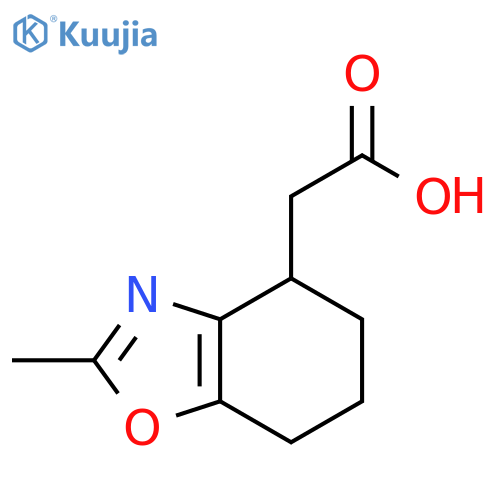2-(2-methyl-4,5,6,7-tetrahydro-1,3-benzoxazol-4-yl)acetic acid structure