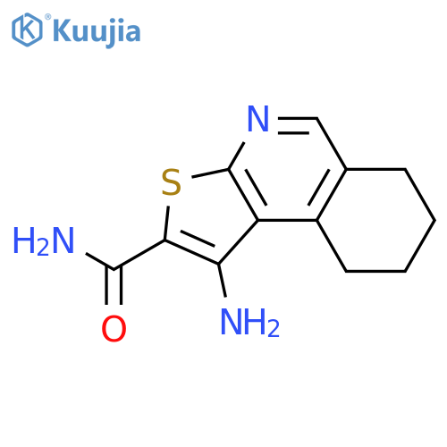 1-Amino-6,7,8,9-tetrahydrothieno2,3-cisoquinoline-2-carboxamide structure